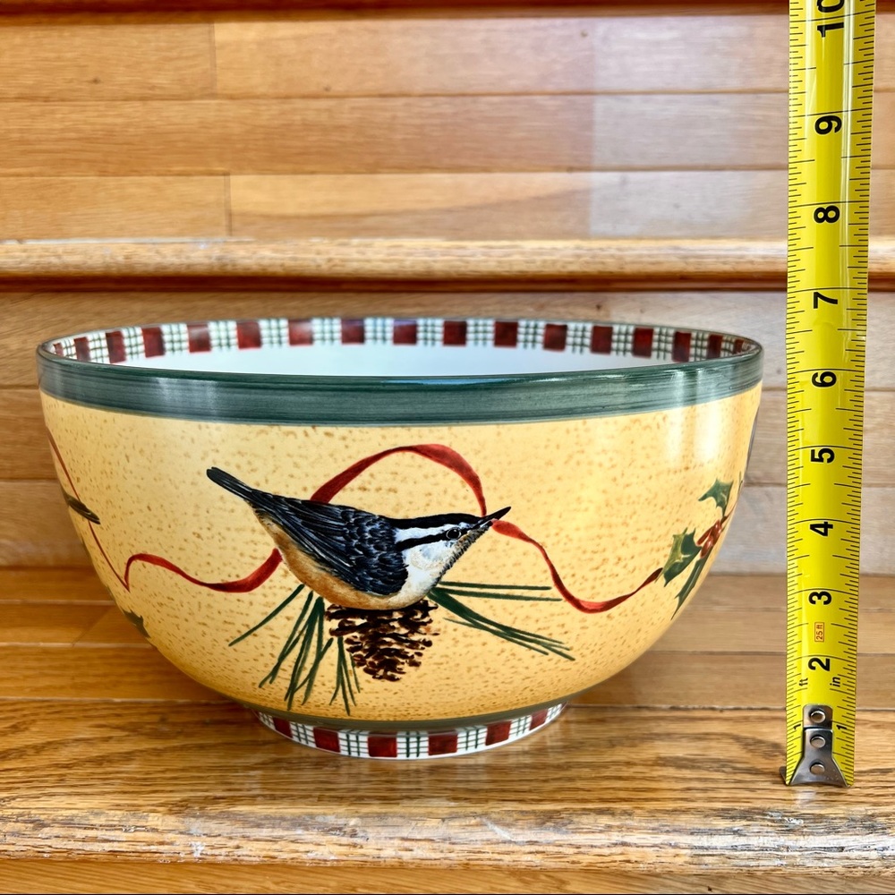 New LENOX Winter Greetings Serving Bowl Salad Dinner Dessert 
Mixing Christmas
